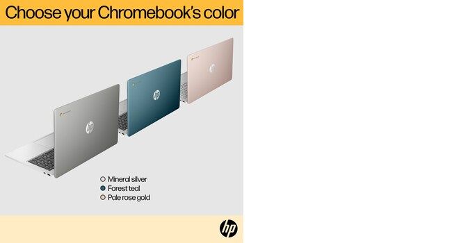 HP Chromebook 15a-na0001na 39.6 cm (15.6") HD Intel® Celeron® N4500 4 GB LPDDR4x-SDRAM 64 GB eMMC Wi-Fi 5 (802.11ac) ChromeOS Silver