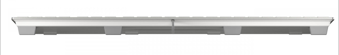 CHERRY KC 6000 SLIM FOR MAC Corded Keyboard, Silver/White, USB (QWERTY - UK)