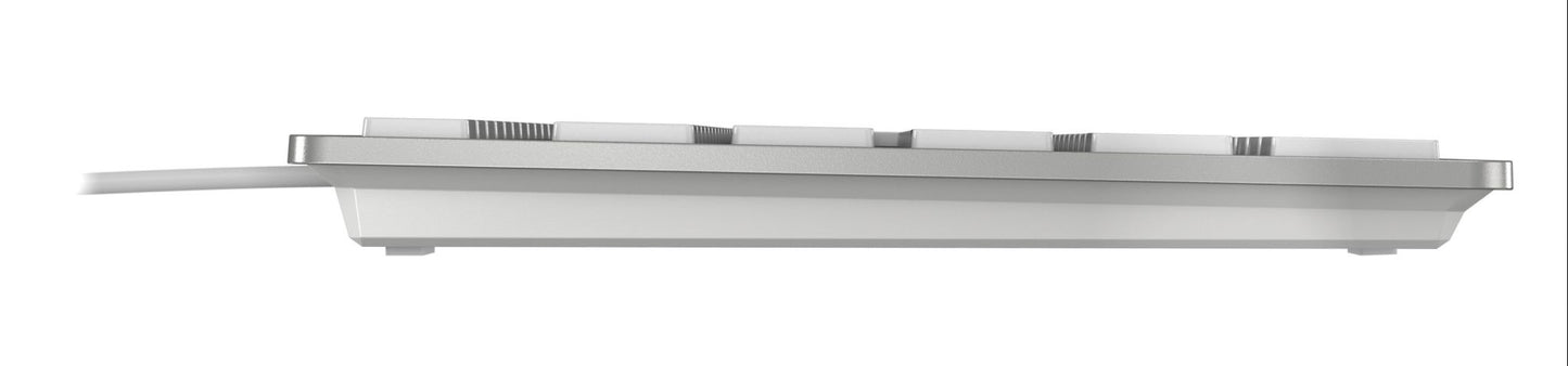 CHERRY KC 6000 SLIM FOR MAC Corded Keyboard, Silver/White, USB (QWERTY - UK)