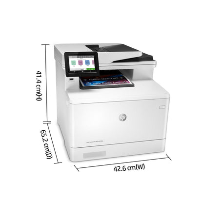 HP Color LaserJet Pro MFP M479dw, Print, copy, scan, email, Two-sided printing; Scan to email/PDF; 50-sheet ADF