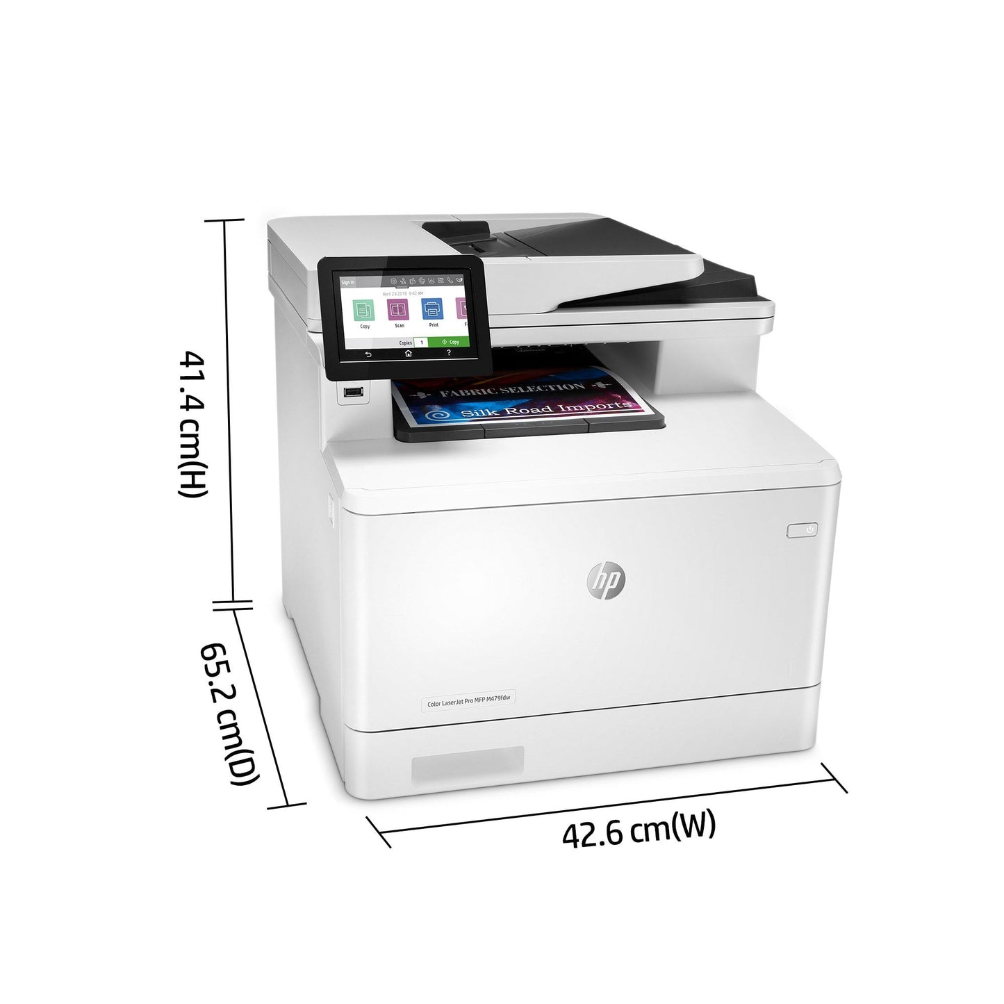 HP Color LaserJet Pro MFP M479dw, Print, copy, scan, email, Two-sided printing; Scan to email/PDF; 50-sheet ADF