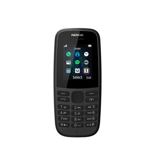 Nokia 105 (2019 edition) 1.77 Inch UK SIM Free Feature Phone (Single SIM) – Black