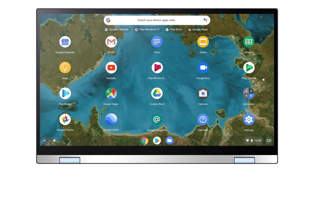 ASUS Chromebook Flip C433TA-AJ0005 laptop 35.6 cm (14") Touchscreen Full HD Intel® Core™ m3 m3-8100Y 4 GB LPDDR3-SDRAM 64 GB eMMC Wi-Fi 5 (802.11ac) ChromeOS Blue, Silver