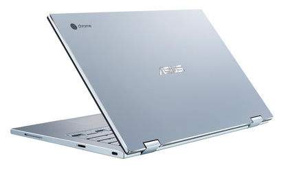 ASUS Chromebook Flip C433TA-AJ0005 laptop 35.6 cm (14") Touchscreen Full HD Intel® Core™ m3 m3-8100Y 4 GB LPDDR3-SDRAM 64 GB eMMC Wi-Fi 5 (802.11ac) ChromeOS Blue, Silver