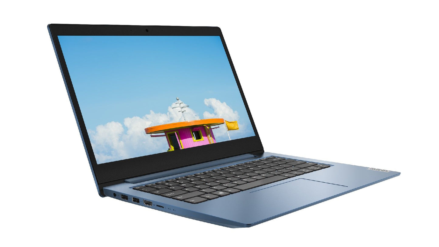 Lenovo IdeaPad 1 Laptop 35.6 cm (14") HD Intel® Celeron® N N4020 4 GB DDR4-SDRAM 64 GB eMMC Wi-Fi 5 (802.11ac) Windows 10 Home in S mode Blue
