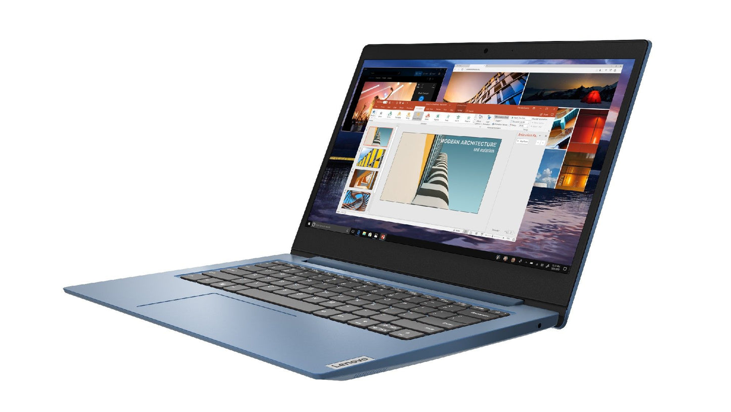 Lenovo IdeaPad 1 Laptop 35.6 cm (14") HD Intel® Celeron® N N4020 4 GB DDR4-SDRAM 64 GB eMMC Wi-Fi 5 (802.11ac) Windows 10 Home in S mode Blue