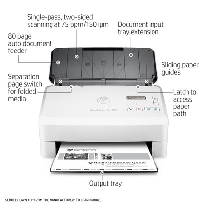 HP Scanjet Enterprise Flow 7000 s3 Sheet-fed scanner 600 x 600 DPI A4 White