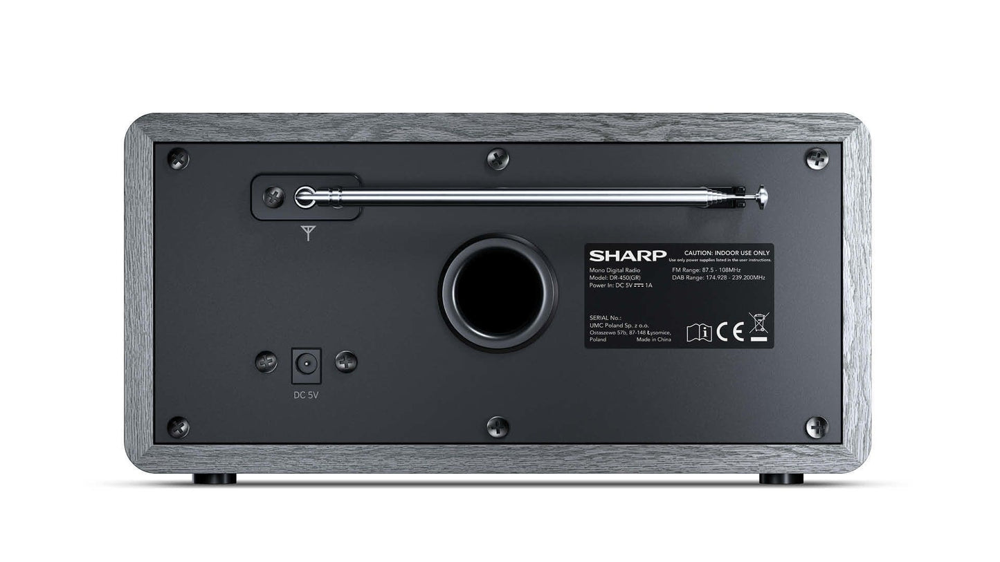 Sharp DR-450 Personal Digital Grey, Stainless steel