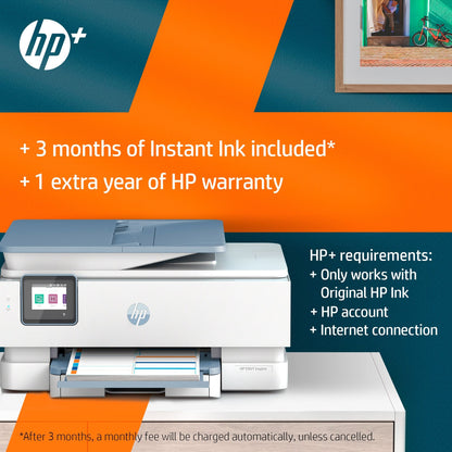 HP ENVY HP Inspire 7220e All-in-One Printer, Color, Printer for Home, Print, copy, scan, Wireless; HP+; HP Instant Ink eligible; Scan to PDF