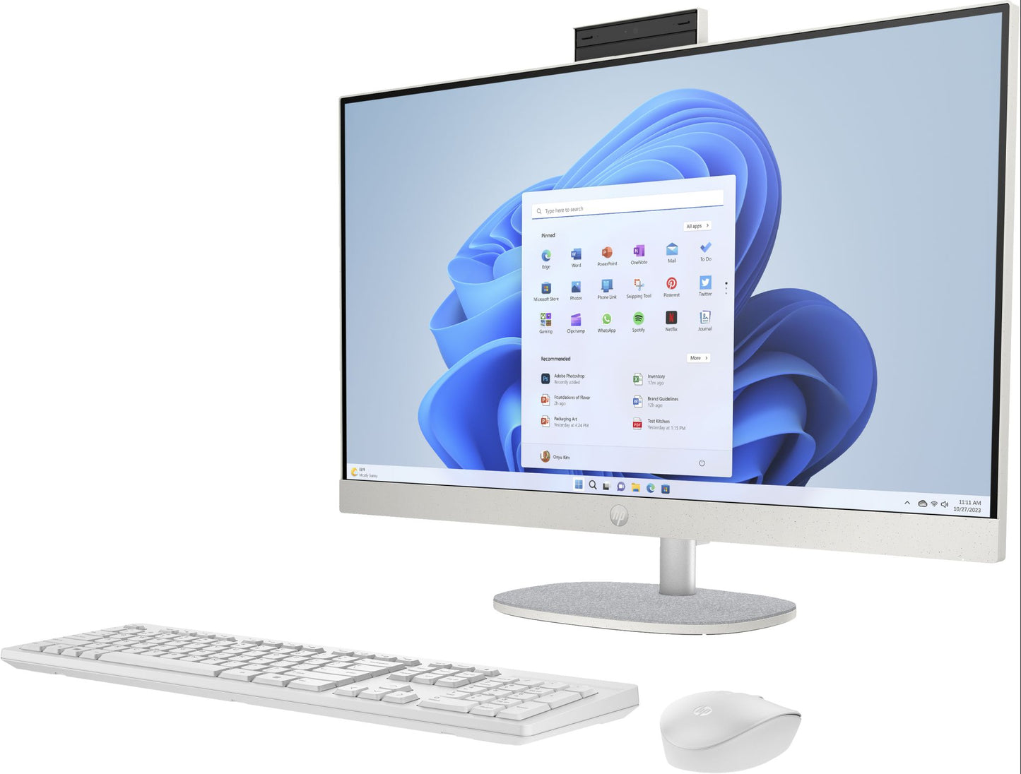 HP 27-cr0014na Intel® Core™ i5 68.6 cm (27") 1920 x 1080 pixels 16 GB DDR4-SDRAM 512 GB SSD All-in-One PC Windows 11 Home Wi-Fi 6 (802.11ax) White