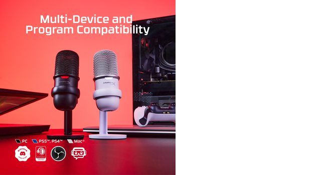 HyperX SoloCast - USB Microphone (Black) PC microphone