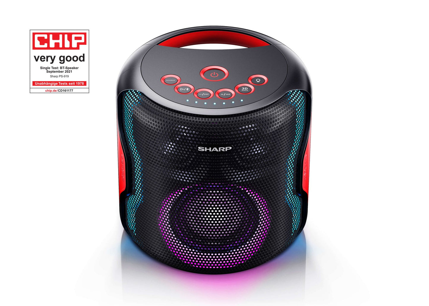 Sharp PS-919 2.1 portable speaker system Black 130 W