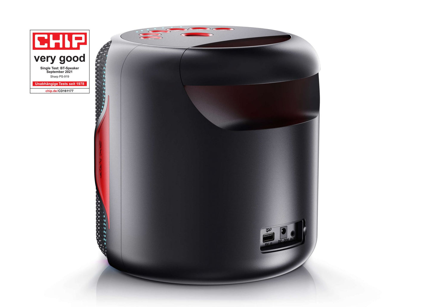 Sharp PS-919 2.1 portable speaker system Black 130 W