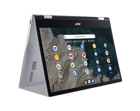 Acer Chromebook Spin 513 CP513-1H - (Qualcomm SC7180, 4GB RAM, 64GB eMMC, 13.3 inch Full HD Touchscreen Display, Chrome OS, Silver)