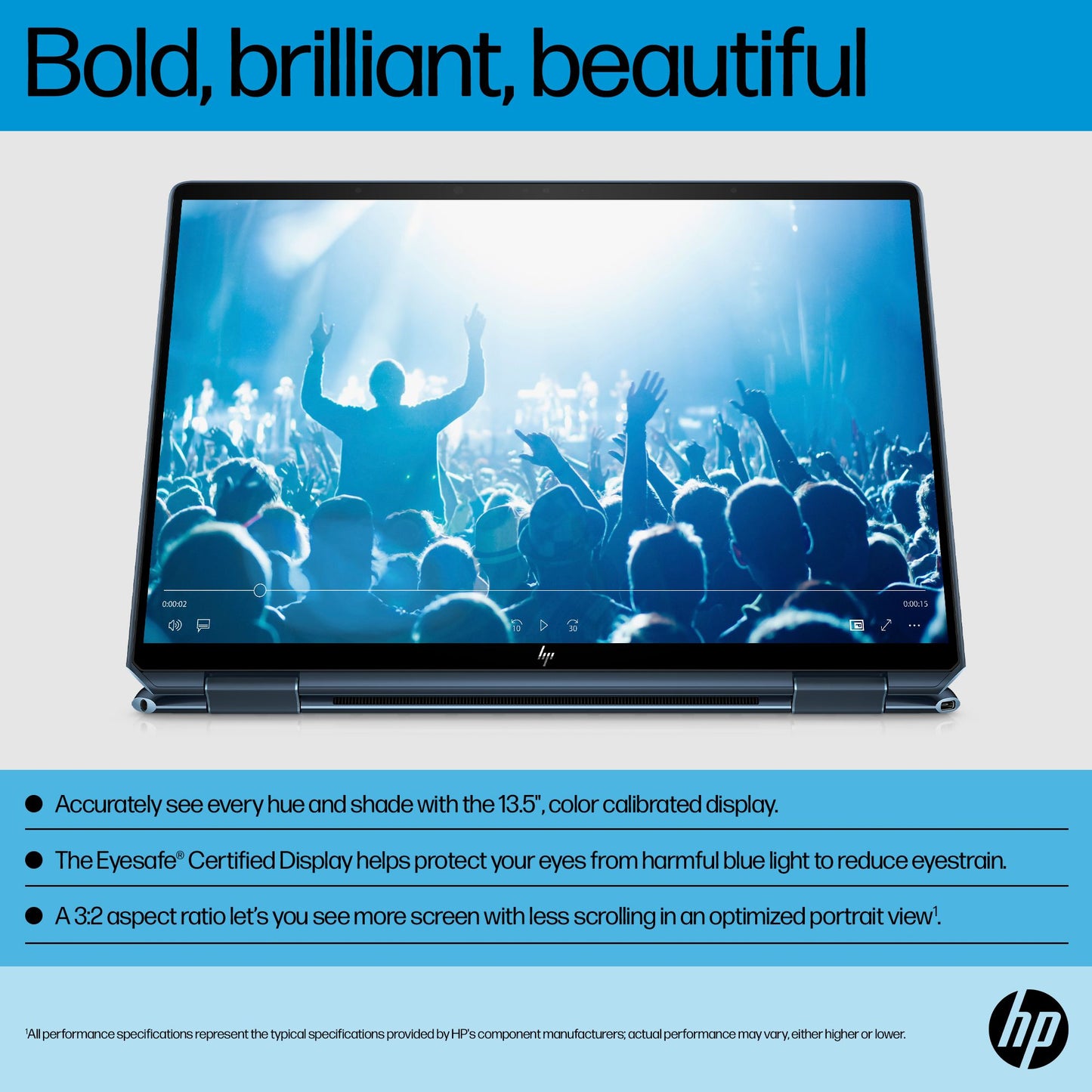 HP Spectre x360 14-ea0519na Hybrid (2-in-1) 34.3 cm (13.5") Touchscreen WUXGA+ Intel® Core™ i5 i5-1135G7 8 GB LPDDR4-SDRAM 512 GB SSD Wi-Fi 6 (802.11ax) Windows 11 Home Black