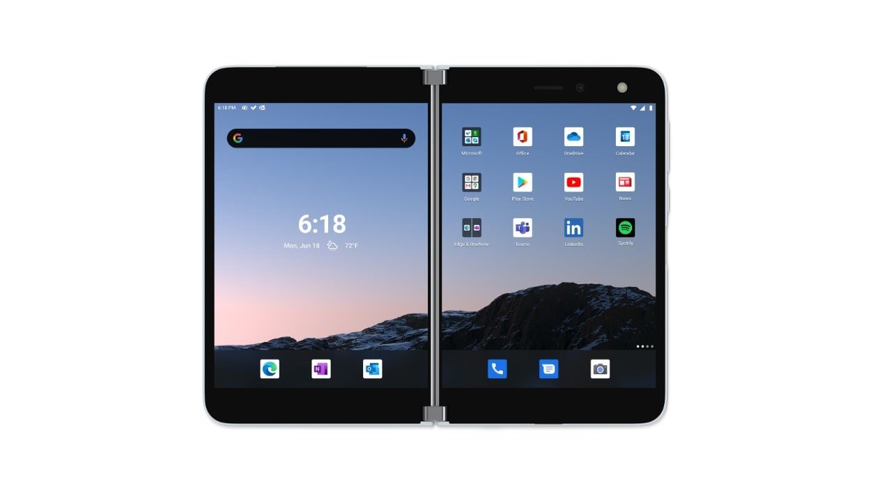 Microsoft Surface Duo 14.2 cm (5.6") Dual SIM Android 10.0 4G USB Type-C 6 GB 128 GB 3577 mAh White
