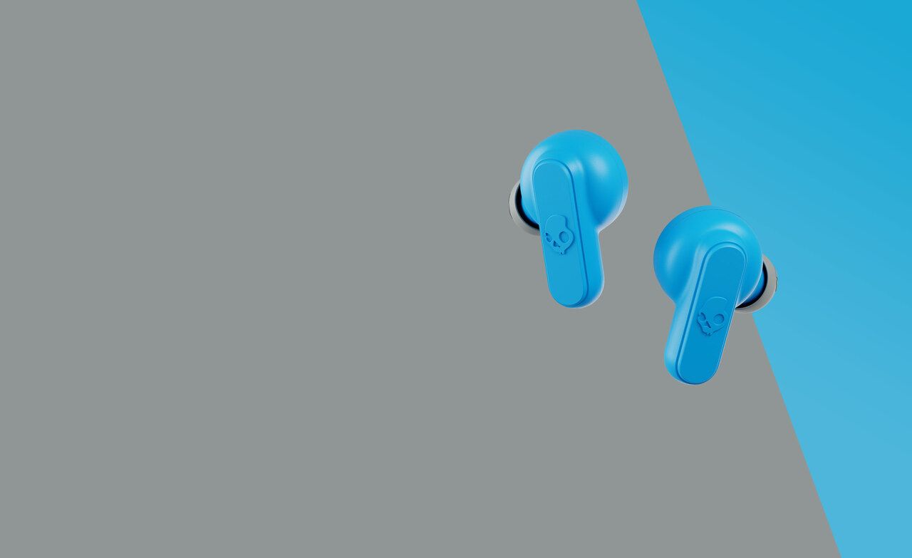 Skullcandy Dime Headset Wireless In-ear Calls/Music Micro-USB Bluetooth Blue, Light grey