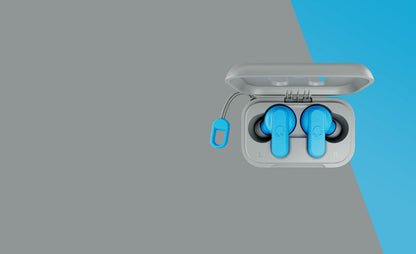 Skullcandy Dime Headset Wireless In-ear Calls/Music Micro-USB Bluetooth Blue, Light grey