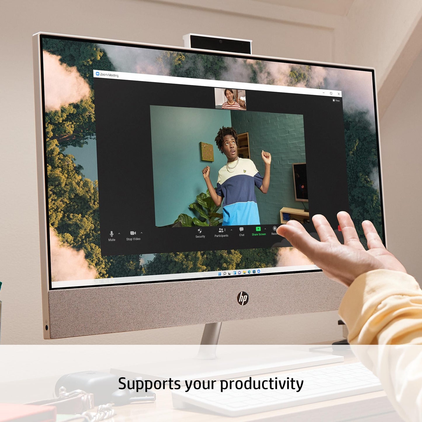 HP Pavilion 24-ca1004na AMD Ryzen™ 7 60.5 cm (23.8") 1920 x 1080 pixels 8 GB DDR4-SDRAM 512 GB SSD All-in-One PC Windows 11 Home Wi-Fi 6 (802.11ax) White