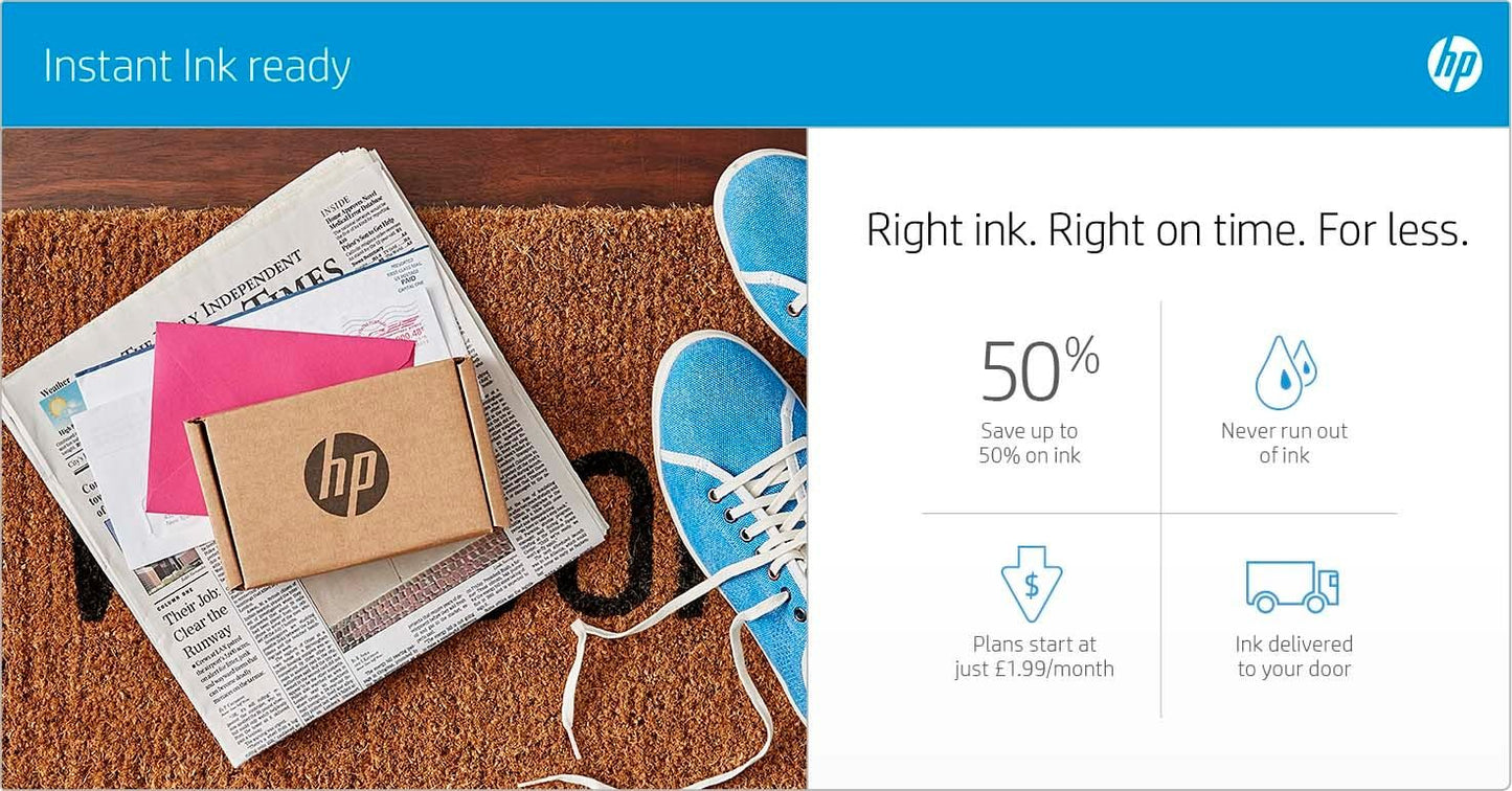 HP DeskJet 3760 All-in-One Printer, Color, Printer for Home, Print, copy, scan, wireless, Wireless; Instant Ink eligible; Print from phone or tablet; Scan to PDF