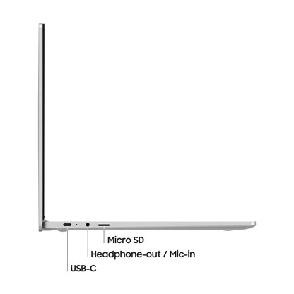 Samsung Galaxy Book Go Laptop 35.6 cm (14") Full HD Qualcomm Snapdragon 7c 4 GB LPDDR4-SDRAM 128 GB SSD Wi-Fi 5 (802.11ac) Windows 11 Home Silver