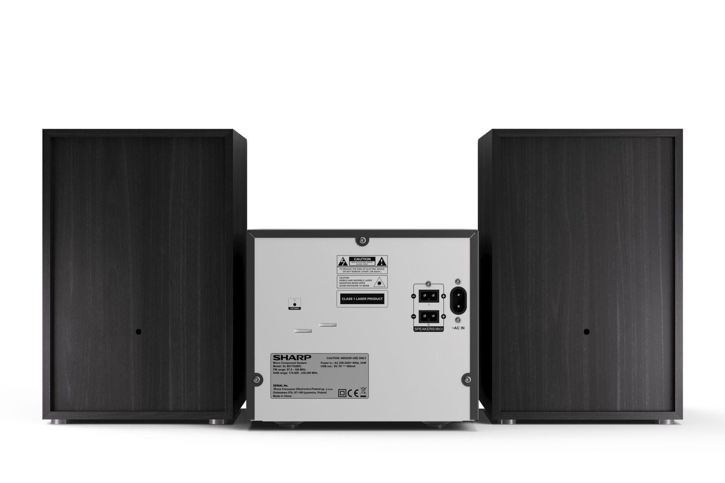 Sharp XL-B517D Home audio micro system 45 W Black