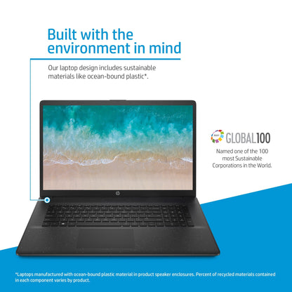 HP 17-cn0102na Laptop 43.9 cm (17.3") Full HD Intel® Core™ i3 i3-1115G4 8 GB DDR4-SDRAM 128 GB SSD Wi-Fi 5 (802.11ac) Windows 11 Home in S mode Silver