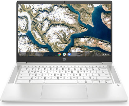 HP Chromebook 14a-na0509na 35.6 cm (14") Full HD Intel® Pentium® Silver N5030 4 GB LPDDR4-SDRAM 64 GB eMMC Wi-Fi 5 (802.11ac) ChromeOS White