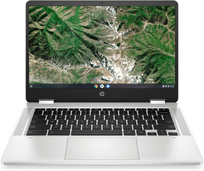 HP Chromebook x360 14a-ca0009na 35.6 cm (14") Touchscreen Full HD Intel® Celeron® N4020 4 GB LPDDR4-SDRAM 64 GB eMMC Wi-Fi 5 (802.11ac) ChromeOS Silver