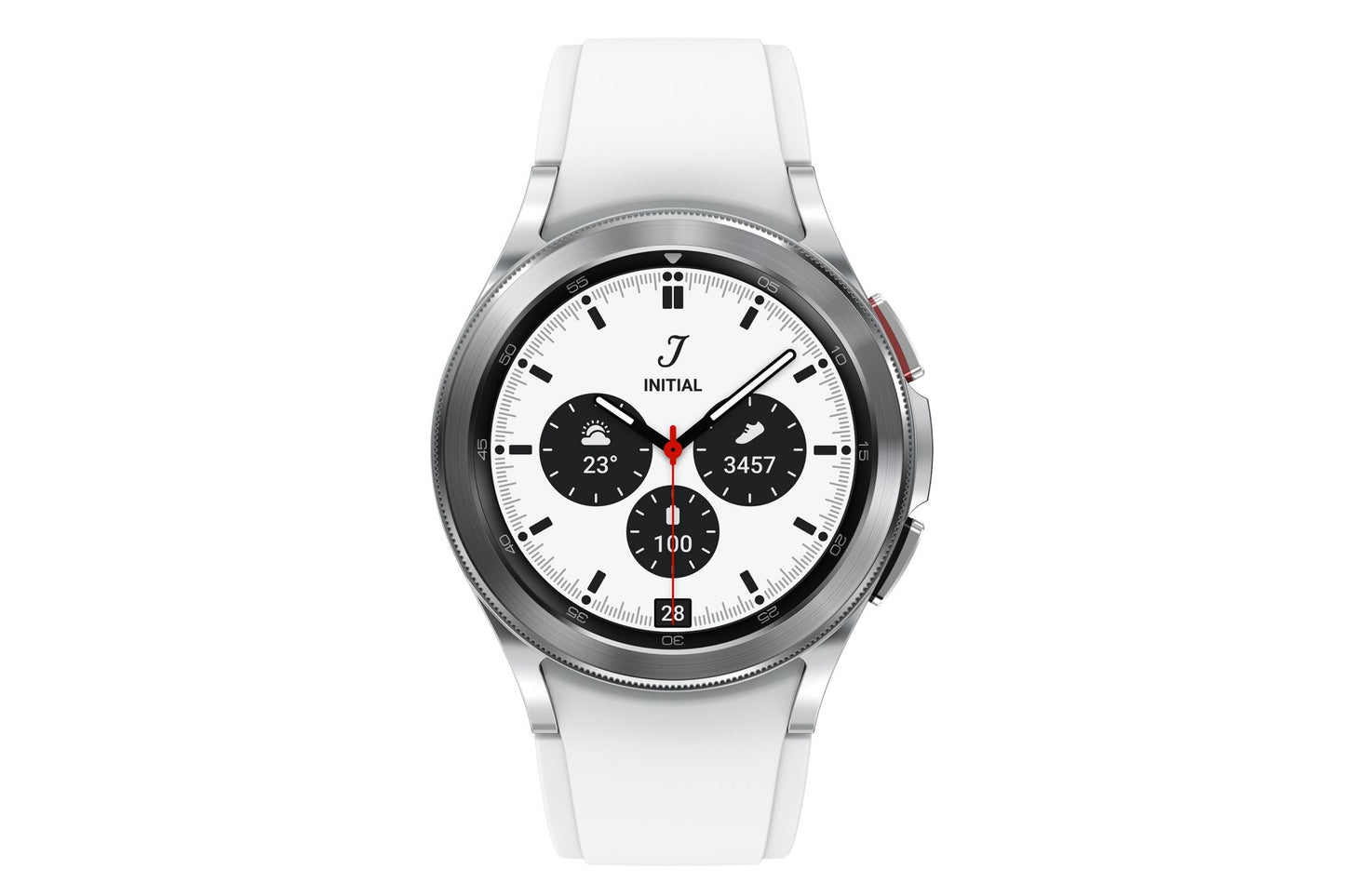 Samsung Galaxy Watch4 Classic 3.05 cm (1.2") Super AMOLED 42 mm 4G Silver GPS (satellite)