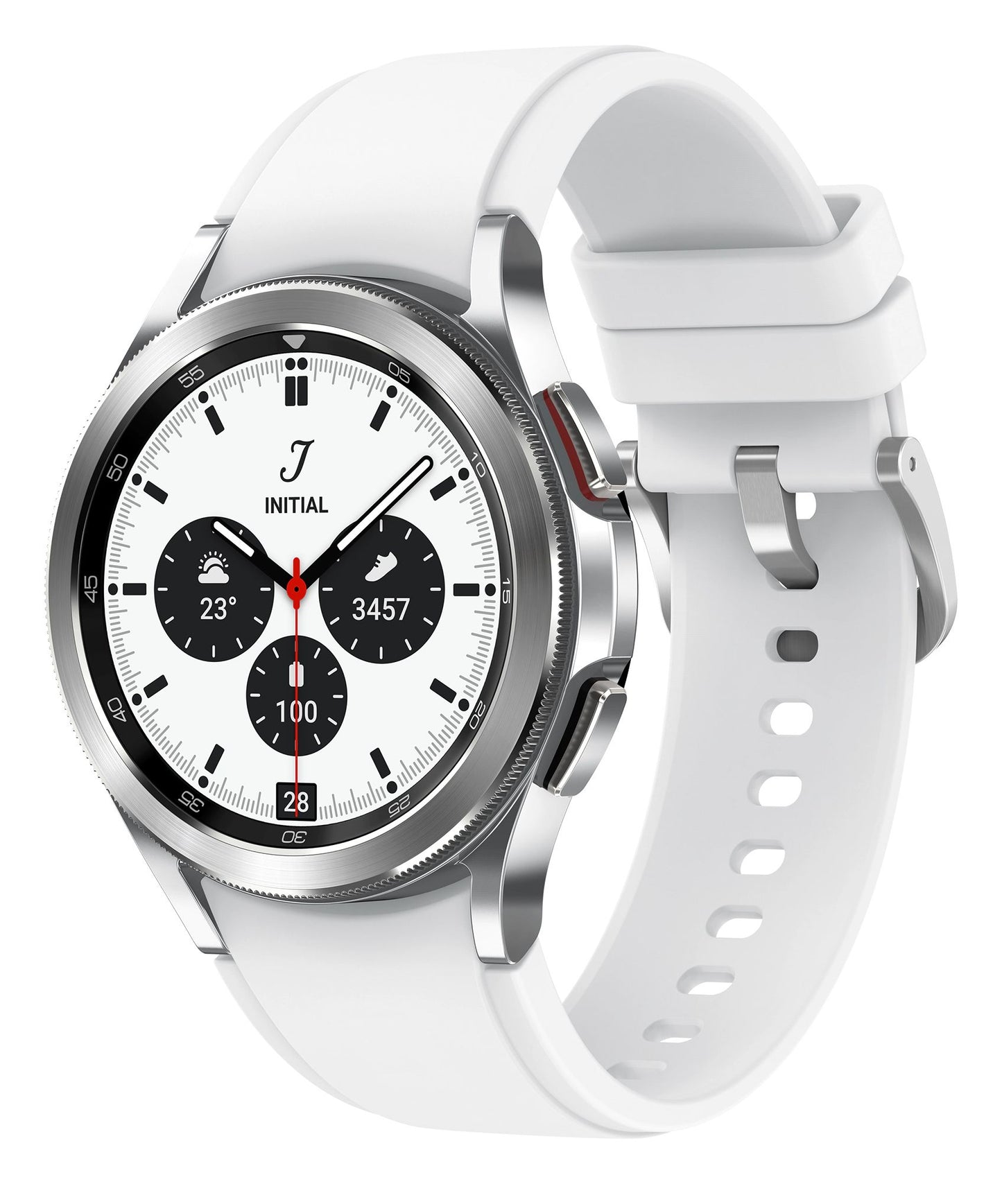 Samsung Galaxy Watch4 Classic 3.05 cm (1.2") Super AMOLED 42 mm 4G Silver GPS (satellite)