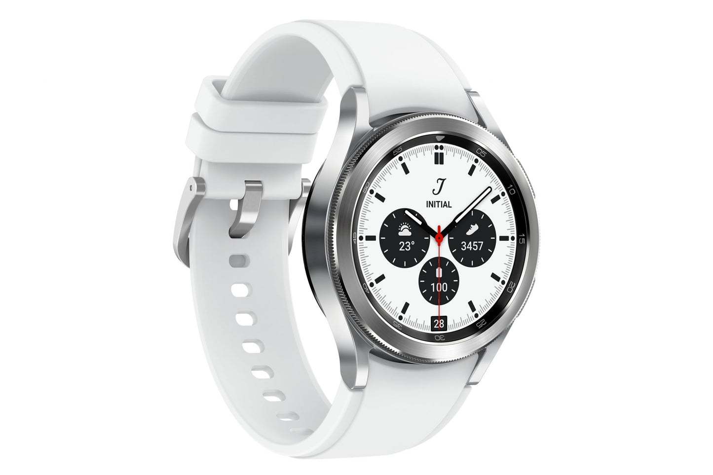 Samsung Galaxy Watch4 Classic 3.05 cm (1.2") Super AMOLED 42 mm 4G Silver GPS (satellite)