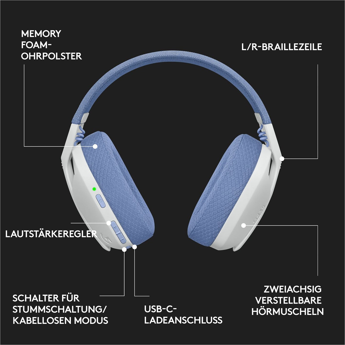 Logitech G G435 LIGHTSPEED Wireless Gaming Headset