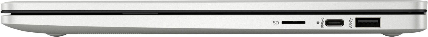 HP 14-eg0001na Laptop 35.6 cm (14") Full HD Qualcomm Snapdragon 7c Gen 2 4 GB LPDDR4x-SDRAM 128 GB eMMC Wi-Fi 5 (802.11ac) Windows 11 Home Silver