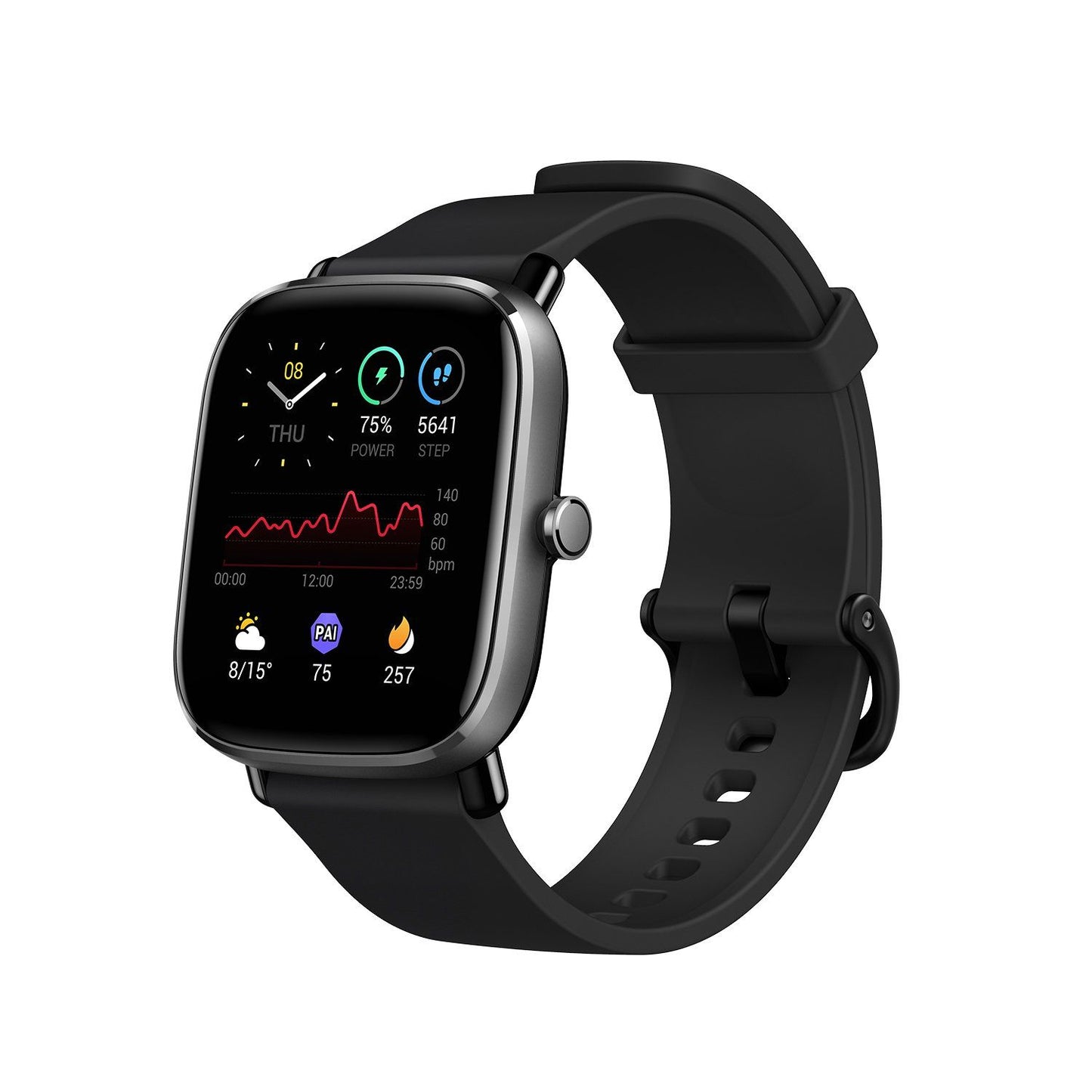 Amazfit GTS 2 mini 3.94 cm (1.55") AMOLED 40 mm Digital 354 x 306 pixels Touchscreen Black GPS (satellite)