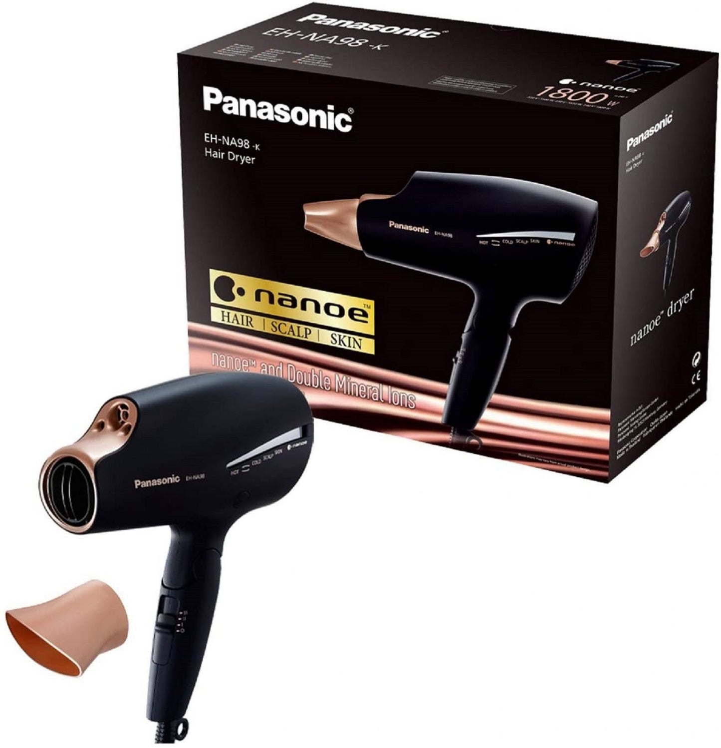 Panasonic EH-NA98 1800 W Black, Gold
