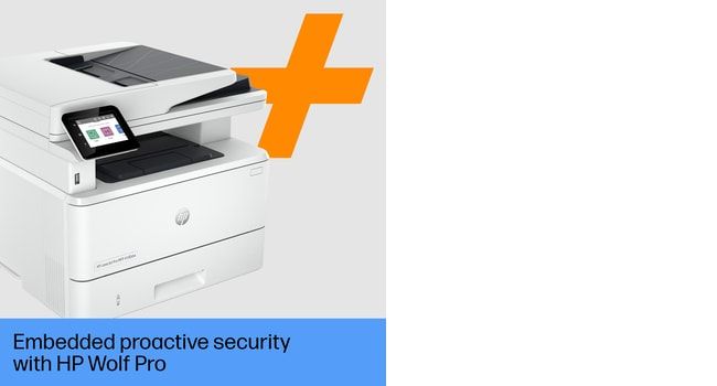 HP LaserJet Pro MFP 4102fdwe Printer, Black and white, Printer for Small medium business, Print, copy, scan, fax, Two-sided printing; Two-sided scanning; Scan to email; Front USB flash drive port
