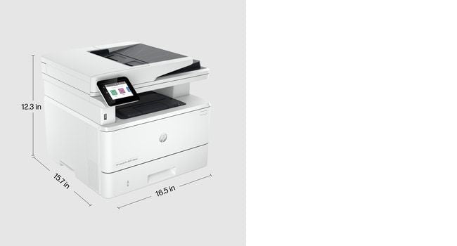 HP LaserJet Pro MFP 4102fdwe Printer, Black and white, Printer for Small medium business, Print, copy, scan, fax, Two-sided printing; Two-sided scanning; Scan to email; Front USB flash drive port