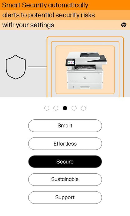 HP LaserJet Pro MFP 4102fdwe Printer, Black and white, Printer for Small medium business, Print, copy, scan, fax, Two-sided printing; Two-sided scanning; Scan to email; Front USB flash drive port