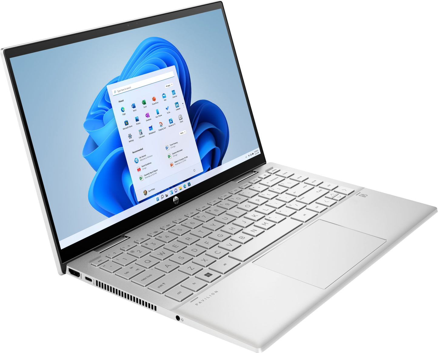 HP Pavilion x360 14-dy0032na Hybrid (2-in-1) 35.6 cm (14") Touchscreen Full HD Intel® Core™ i3 i3-1125G4 8 GB DDR4-SDRAM 128 GB SSD Wi-Fi 5 (802.11ac) Windows 11 Home in S mode Silver