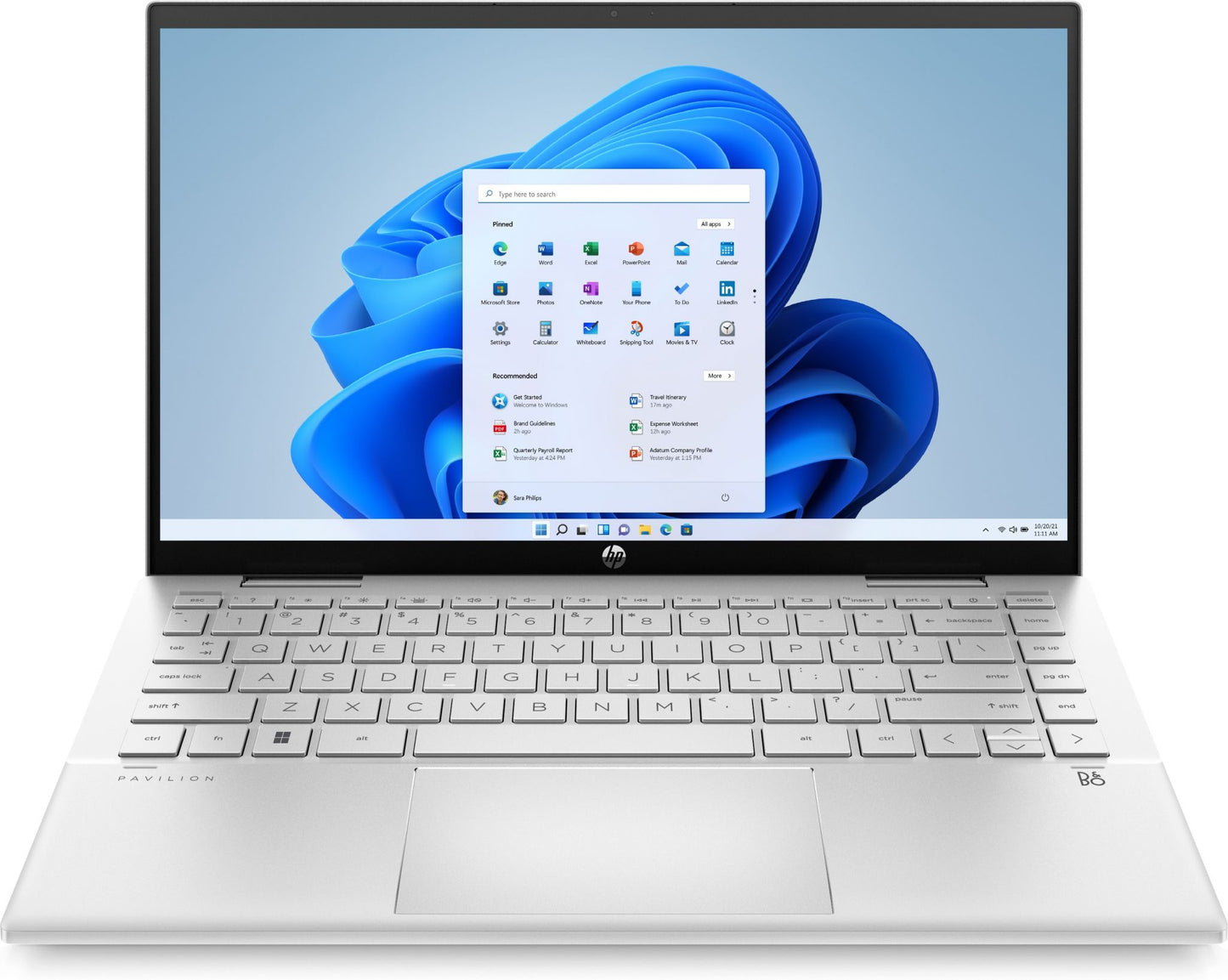 HP Pavilion x360 14-dy0032na Hybrid (2-in-1) 35.6 cm (14") Touchscreen Full HD Intel® Core™ i3 i3-1125G4 8 GB DDR4-SDRAM 128 GB SSD Wi-Fi 5 (802.11ac) Windows 11 Home in S mode Silver
