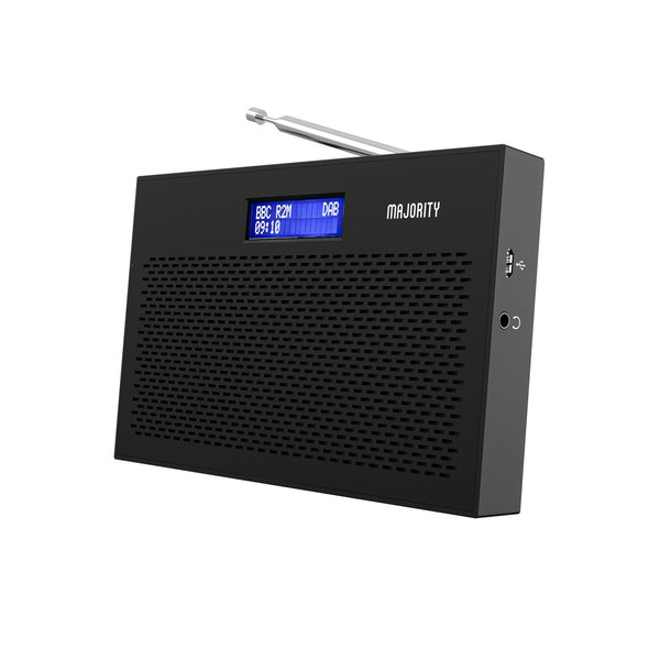 Majority Histon Dab Radio CB24DABBLK2 UK Portable Analog & digita