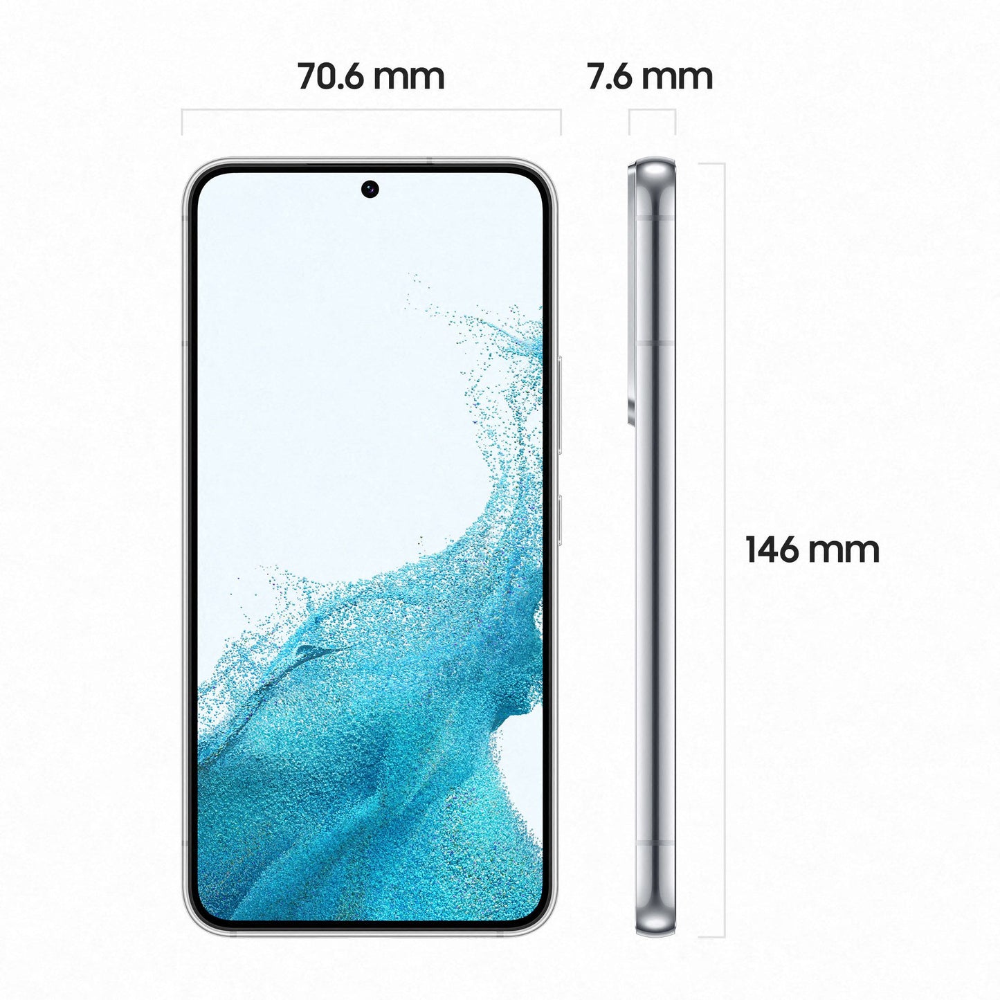 Samsung Galaxy S22 SM-S901B 15.5 cm (6.1") Dual SIM Android 12 5G USB Type-C 8 GB 128GB 3700 mAh White