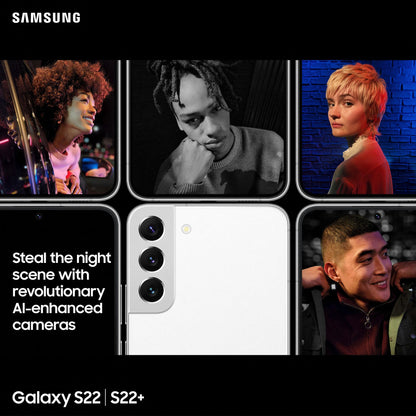 Samsung Galaxy S22 SM-S901B 15.5 cm (6.1") Dual SIM Android 12 5G USB Type-C 8 GB 128GB 3700 mAh White