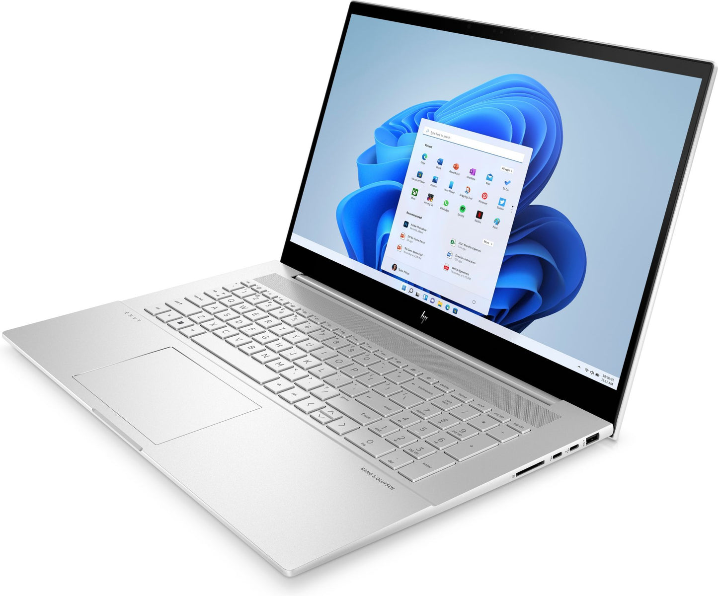 HP ENVY 17-cr0003na Laptop 43.9 cm (17.3") Touchscreen Full HD Intel® Core™ i5 i5-1240P 8 GB DDR4-SDRAM 512 GB SSD Wi-Fi 6E (802.11ax) Windows 11 Home Silver