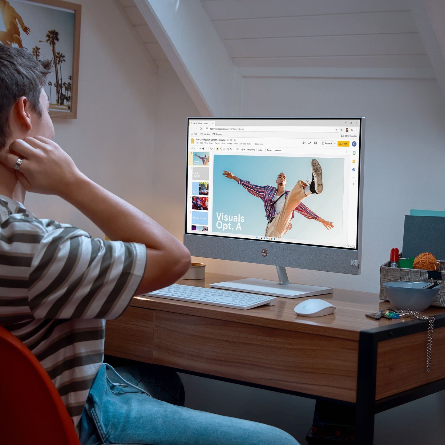 HP Pavilion 24-ca1000na Intel® Core™ i5 60.5 cm (23.8") 1920 x 1080 pixels 8 GB DDR4-SDRAM 512 GB SSD All-in-One PC Windows 11 Home Wi-Fi 5 (802.11ac) White