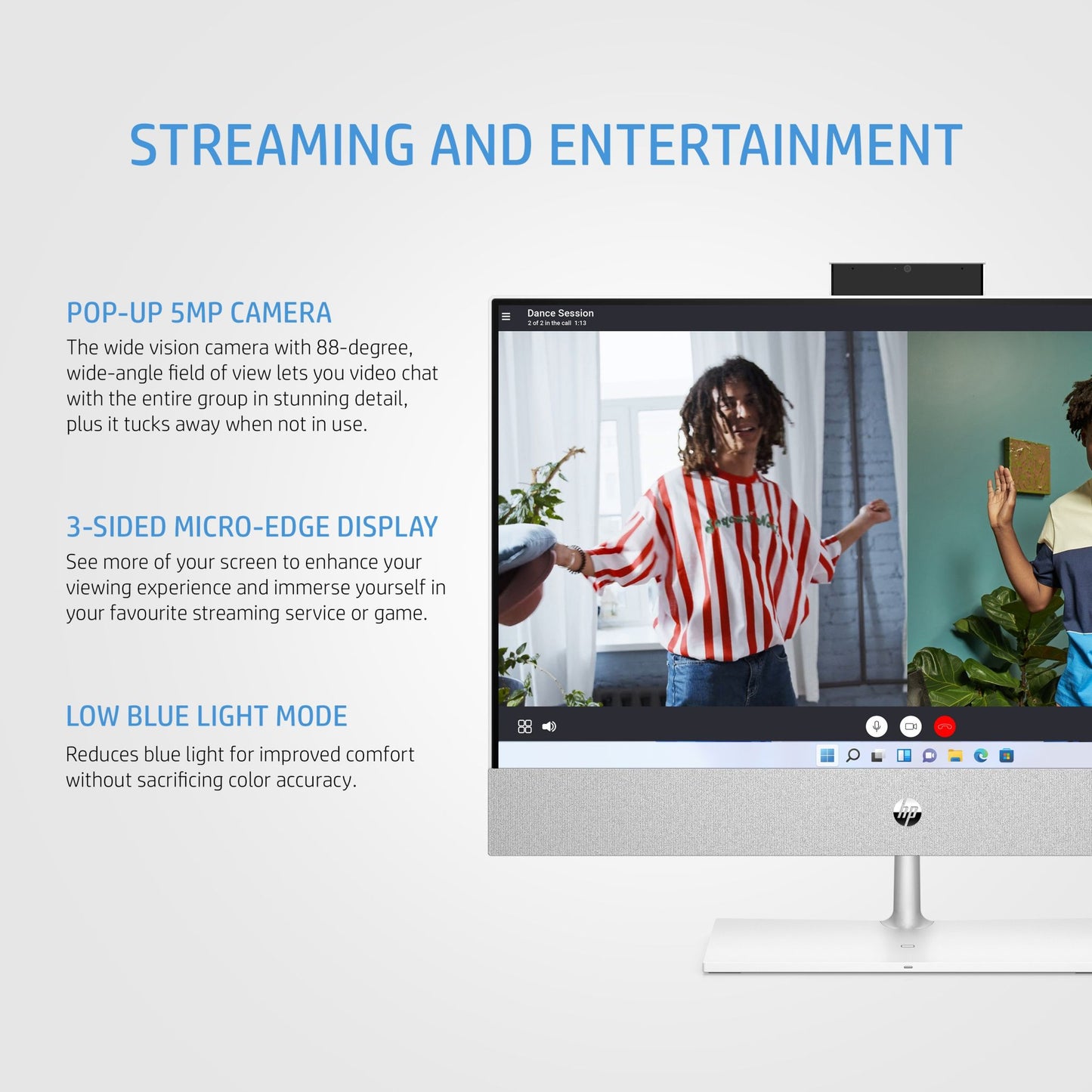 HP Pavilion 24-ca1000na Intel® Core™ i5 60.5 cm (23.8") 1920 x 1080 pixels 8 GB DDR4-SDRAM 512 GB SSD All-in-One PC Windows 11 Home Wi-Fi 5 (802.11ac) White