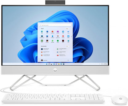 HP 24-cb1006na AMD Ryzen™ 3 60.5 cm (23.8") 1920 x 1080 pixels 8 GB DDR4-SDRAM 256 GB SSD All-in-One PC Windows 11 Home Wi-Fi 5 (802.11ac) White