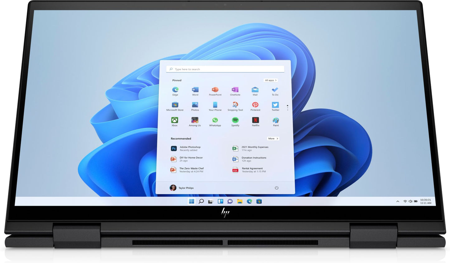 HP ENVY x360 15-ey0501sa Hybrid (2-in-1) 39.6 cm (15.6") Touchscreen Full HD AMD Ryzen™ 5 5625U 8 GB DDR4-SDRAM 512 GB SSD Wi-Fi 6E (802.11ax) Windows 11 Home Black