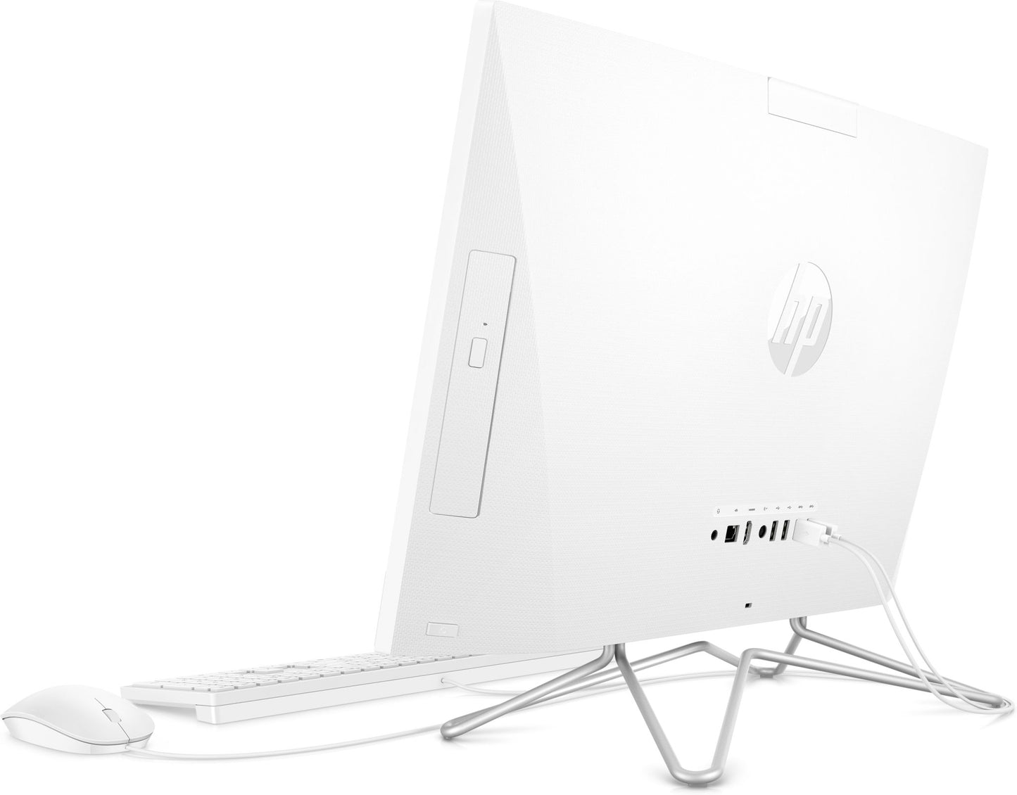 HP 24-df1042na Intel® Core™ i5 60.5 cm (23.8") 1920 x 1080 pixels 8 GB DDR4-SDRAM 256 GB SSD All-in-One PC Windows 11 Home Wi-Fi 5 (802.11ac) White